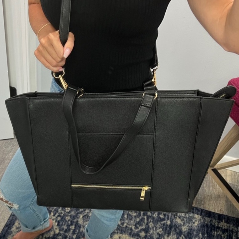 MERSI Paloma CarryAll Tote Purse Vegan Leather Tote Bag removable Shoulder strap